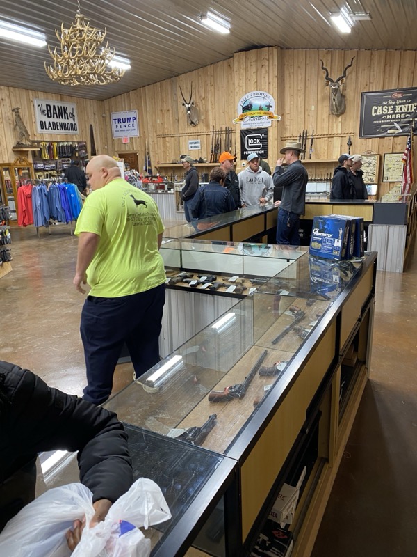 Inside the gun store