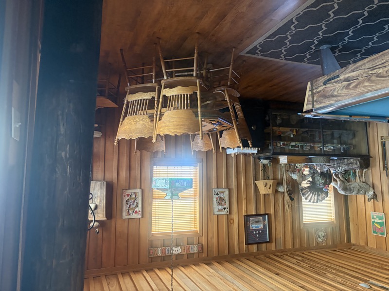 Card table at the lodge