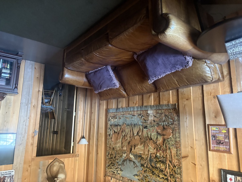 Lounging area at the lodge