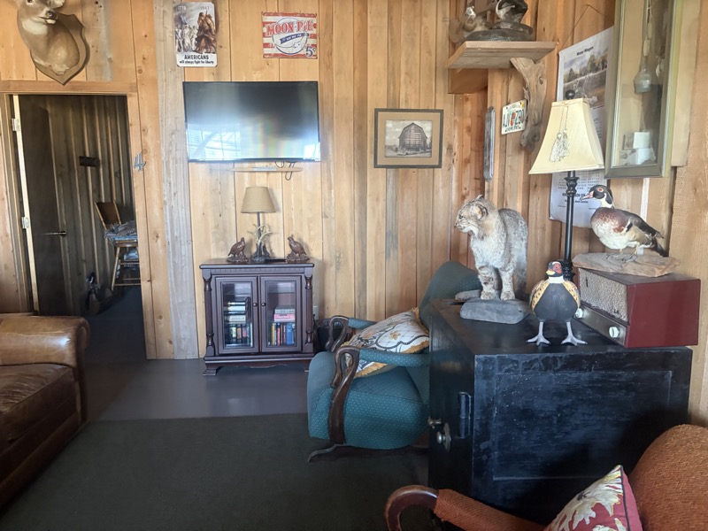 Lounging area at the lodge