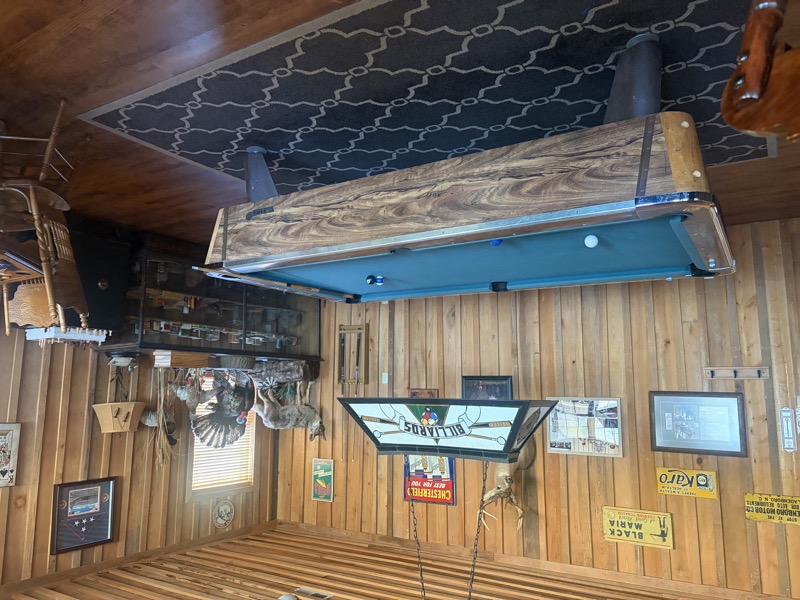 Pool room at the lodge