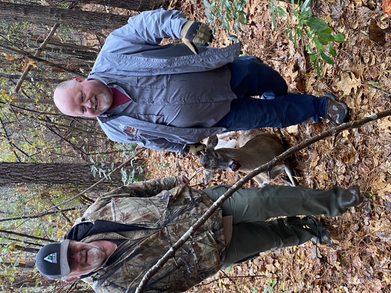 Joe and Doc with a deer