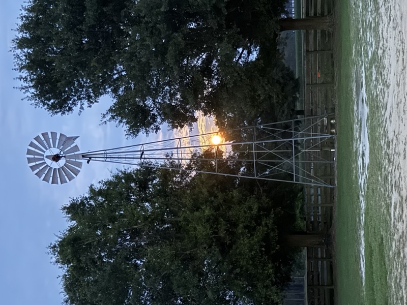 Sunset behind the windmill
